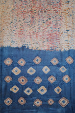 Load image into Gallery viewer, Hand woven high desi tussar with stitch shibori pattren in natural dye