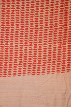 Load image into Gallery viewer, Hand woven cotton x tussar block print natural dye sari