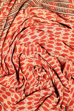 Load image into Gallery viewer, Hand woven cotton x tussar block print natural dye sari