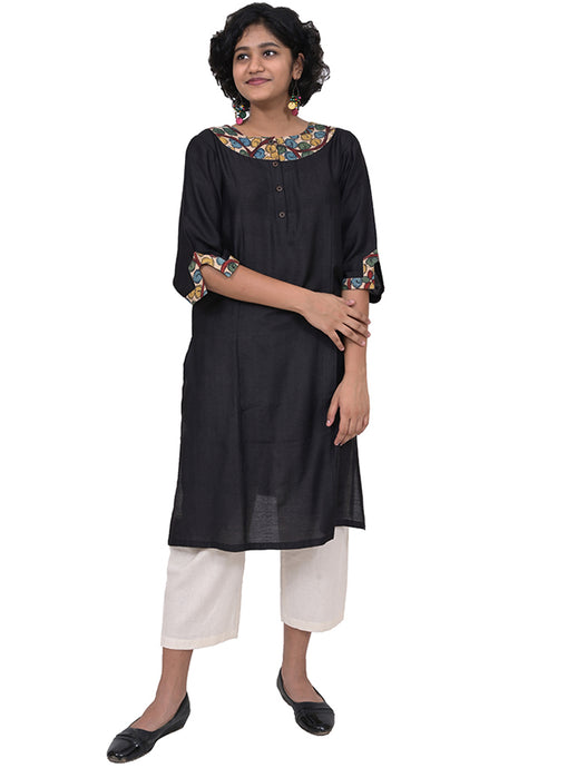 Kalamkari Patch Sleeved Tunic